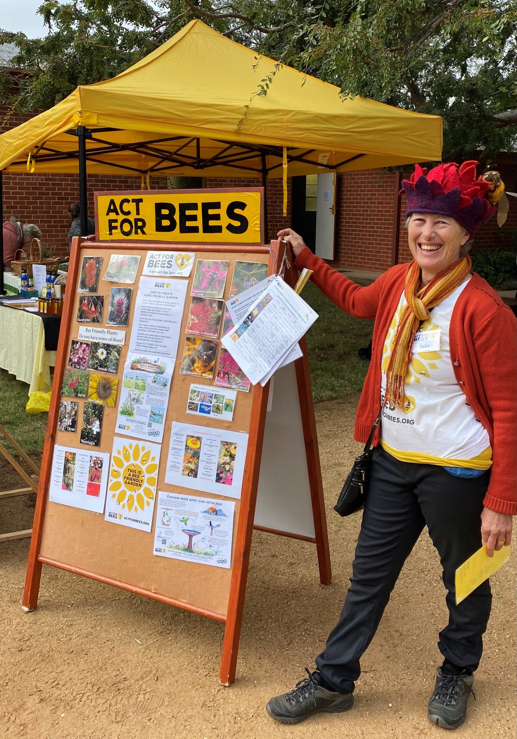 Julie Armstrong Act for Bees. Photo: Deb Hamilton
